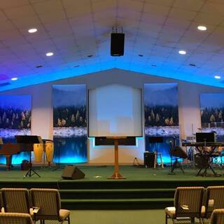 The sanctuary - join us Sunday at 10am for Worship!