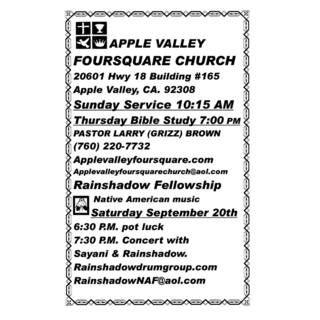 Apple Valley Foursquare Church Apple Valley, California
