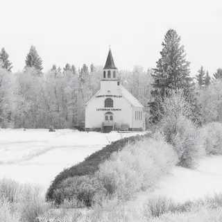 Carrot River Valley Lutheran Church in winter - photo courtesy of Scott Green