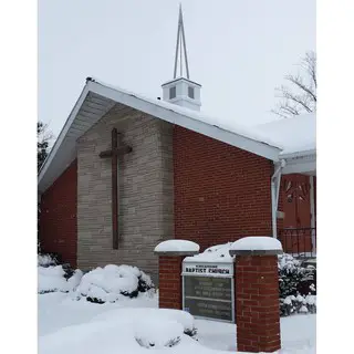 Kincardine Baptist Church in winter