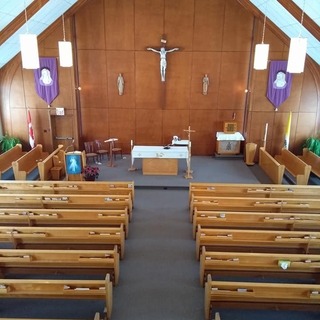 Inside St. Pius X Church - view from the choir loft