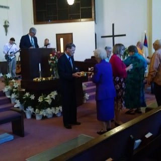 Easter Communion - photo courtesy of Sharon Holt