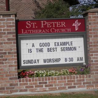 Our church sign