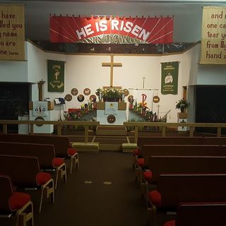 The sanctuary at Easter