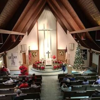 First Lutheran Church at Christmas