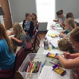 Mission Adventures working on their encouragement project for ladies in prison!