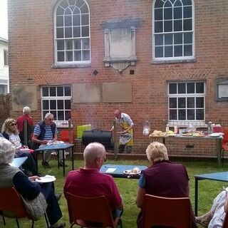 Barbecue in the church garden