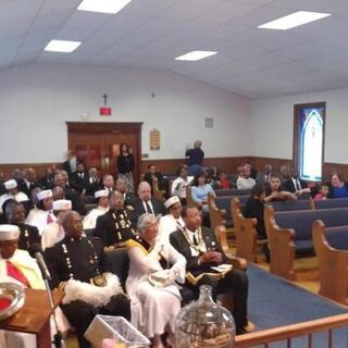 Prince Hall Masons visiting Taylor Chapel Ame Church