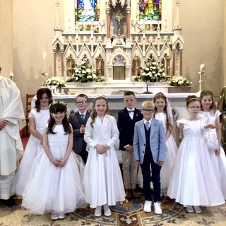 P4 class in St. Mary’s PS First Holy Communion, 18th May 202