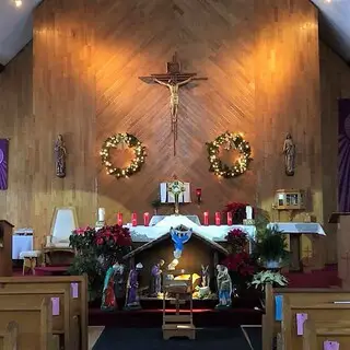 The sanctuary at Christmas