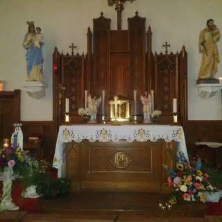 The altar at Our Lady of Mount Carmel Church