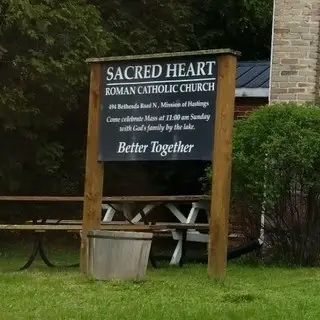 Sacred Heart Mission Church church sign