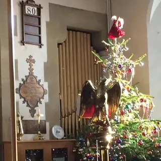 The church at Christmas