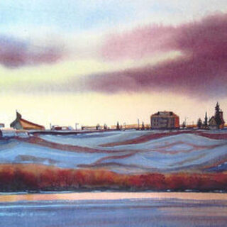 St. Vital's - water colour painting by St. Vital parishioner Dean Bauche