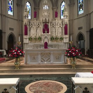 The altar at Easter