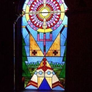 Plains Sacred Symbols Window