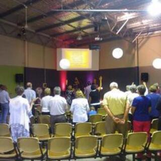 Sunday worship at The Hub