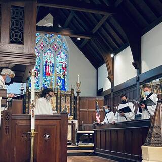 Sunday worship at St. Michaels Episcopal Church Braintree