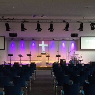 Ready for the first service at Riverside