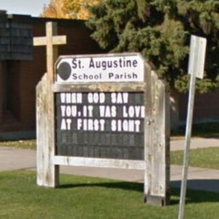 St. Augustine church sign