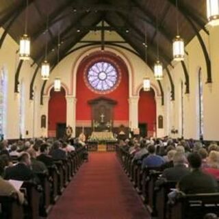 Sunday worship at St. John's Episcopal Church