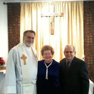 Christmas Sunday Renewal of Wedding Vows - The Very Rev Dr Mark Quay, Carolyn and Weston Bromaghim