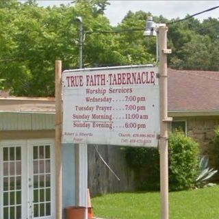 True Faith Tabernacle church sign