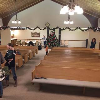 Decorating the Sanctuary for Christmas