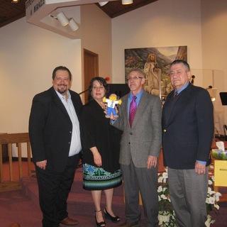 Good Shepherd Mennonite hosts Flat Menno - photo courtesy of Ohio Mennonite Conference