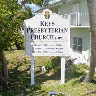 Keys Presbyterian Church sign