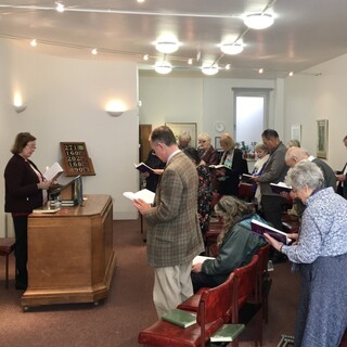 Barbara Clifford leading worship