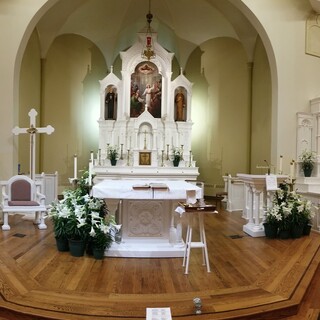 The sanctuary at Easter