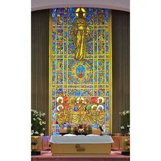 The chancel reredos - photo courtesy of Kathleen Kowalski