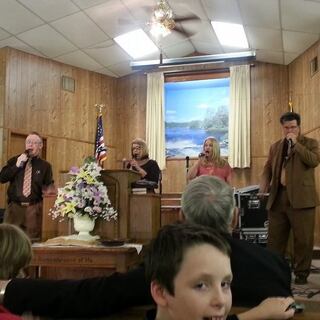 Revival meeting at Merriman