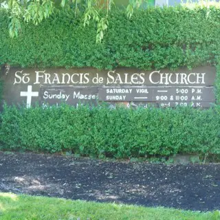 St. Francis de Sales Church sign