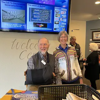 Friendly Greetings at Welcome Center