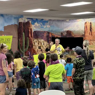 Kids having a great day at Vacation Bible School