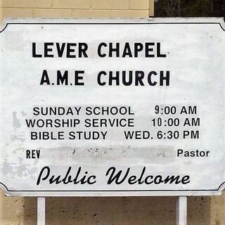 Lever Chapel AME Church - Prosperity, South Carolina