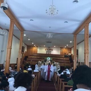 Sunday worship at New Jerusalem AME