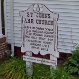 St. John AME Church sign