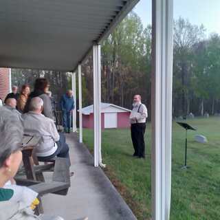 Easter morning sunrise service 2023 - photo courtesy of Jean Jones