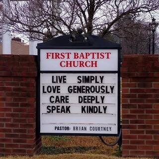 Our church sign