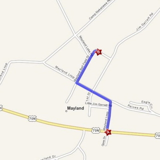 Directions to Mayland Baptist Church Crossville