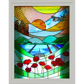 Remembrance stain glass window