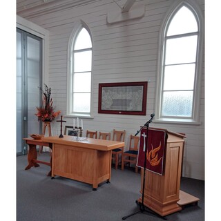 St Andrew's Union Church interior - photo courtesy of Bridget Ky