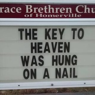 The key to heaven was hung on a nail