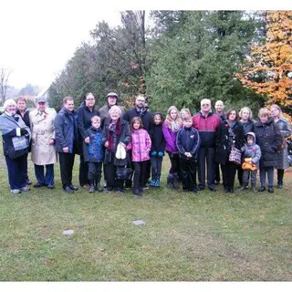 Memorial and interment of George Barron (1939-2014) at Lake Dore Point Presbyterian Church & Cemetery