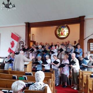 Ontario Presbyterian Choir visiting Knox Presbyterian Church Baddeck (2015)