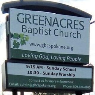 Greenacres church sign