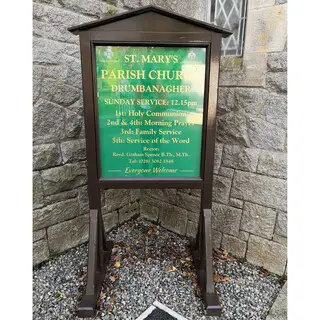 St. Mary's Parish Church sign - photo courtesy of Arthur Parkinson